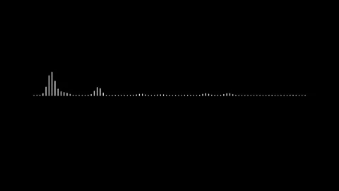 4k clean digital audio waveform frequency bars reactive graphic looping on .. Stock-Footage 346072068