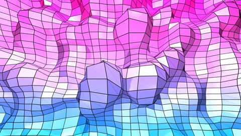 4k clean low poly animated background in... | Stock Video | Pond5