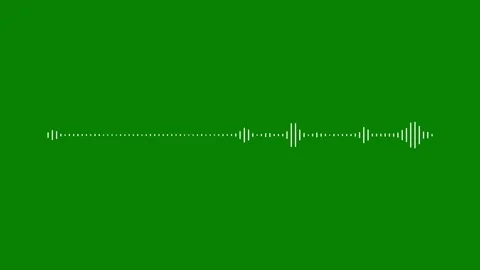 4k clean minimalist audio equalizer frequency wave pulsing on chroma key gr.. 스톡 동영상 346072071