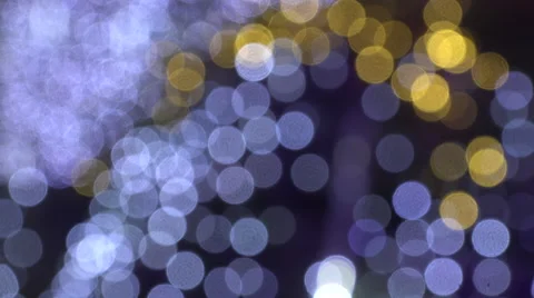 4k clip of an abstract background of white gold pink and blue defocused lights Stock Footage 47168266