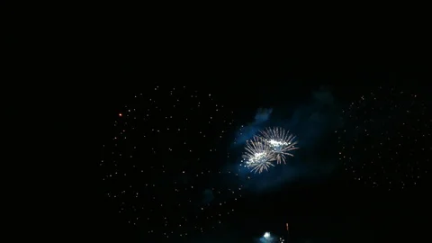 4K clip Beautiful Firework display Video stock 111517164