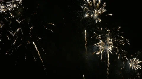 4K clip Beautiful Firework display Stock Footage 113259817