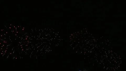4K clip Beautiful Firework display Stock Footage 113792114