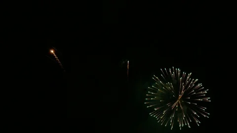 4K clip Beautiful Firework display Stock Footage 114171752