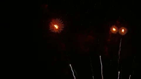 4K clip Beautiful Firework display Stock Footage 114171765