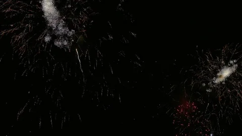 4K clip Beautiful Firework display Video stock 117040290