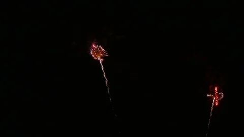 4K clip Beautiful Firework display Video stock 117409735