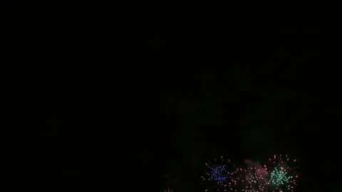 4K clip Beautiful Firework display Video stock 117409868