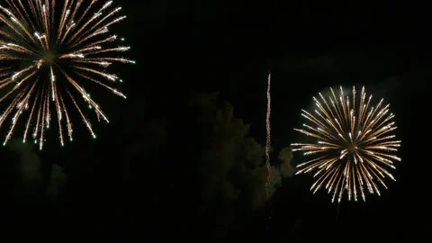 4K clip Beautiful Firework display Stock Footage 119755912
