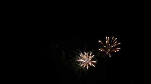 4K clip Beautiful Firework display Stock Footage 120974911