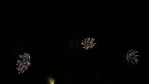 4K clip Beautiful Firework display Stock Footage 121395627