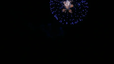 4K clip Beautiful Firework display Stock Footage 121396253