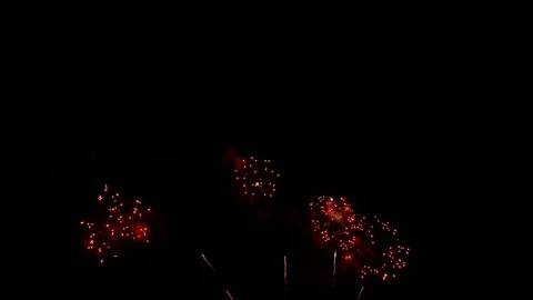 4K clip Beautiful Firework display Stock Footage 121704600