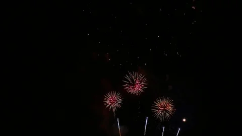 4K clip Beautiful Firework display Stock Footage 121785668