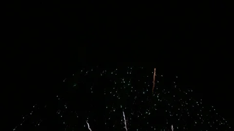 4K clip Beautiful Firework display Video stock 124239555