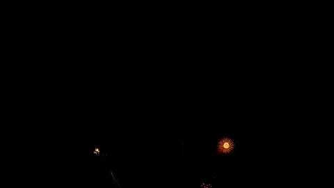 4K clip Beautiful Firework display Stock Footage 127268493
