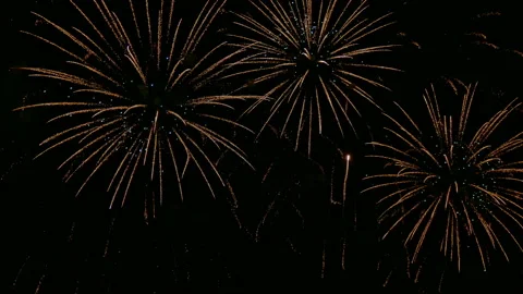 4K clip Beautiful Firework display Video stock 131486795