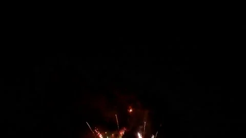 4K clip Beautiful Firework display Stock Footage 136138314