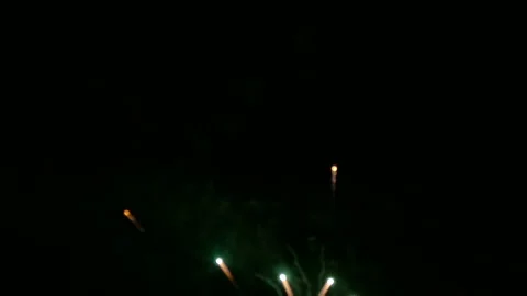 4K clip Beautiful Firework display Stock Footage 136138666