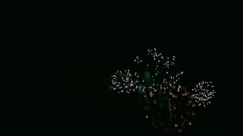 4K clip Beautiful Firework display Stock Footage 140627121
