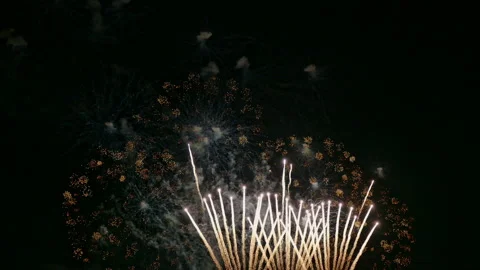 4K clip Beautiful Firework display Stock Footage 144714250