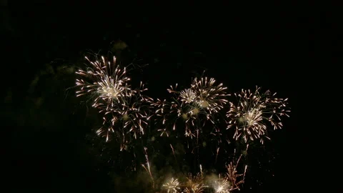 4K clip Beautiful Firework display Stock Footage 145259961