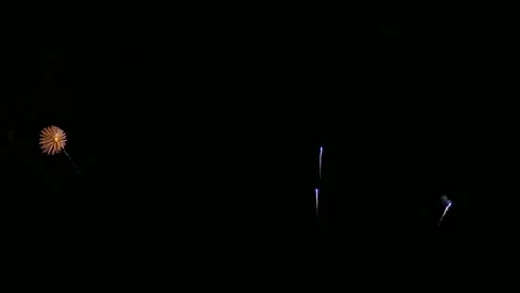 4K clip Beautiful Firework display Stock Footage 146627000