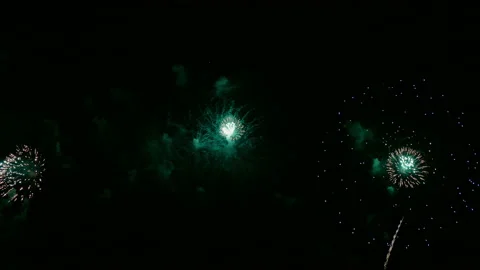 4K clip Beautiful Firework display Stock Footage 146627115