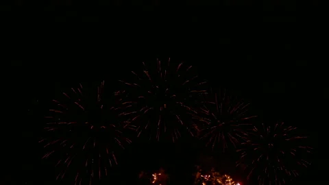 4K clip Beautiful Firework display Stock Footage 146723890