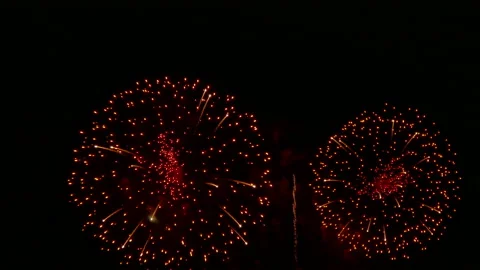 4K clip Beautiful Firework display Stock Footage 148060292