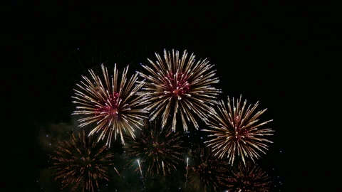 4K clip Beautiful Firework display Video stock 148060321
