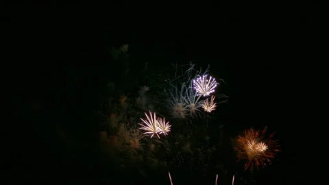 4K clip Beautiful Firework display Stock Footage 150673391