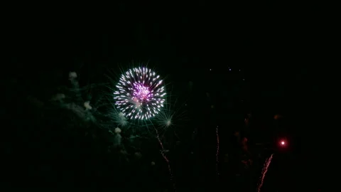 4K clip Beautiful Firework display Video stock 153571482
