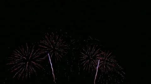 4K clip Beautiful Firework display Stock Footage 153573190