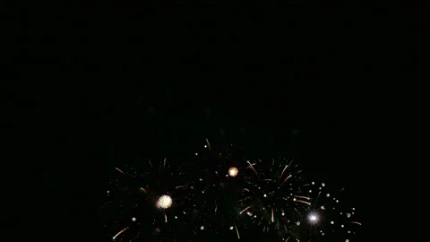 4K clip Beautiful Firework display Video stock 154239338