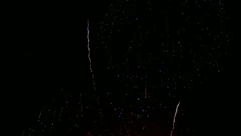 4K clip Beautiful Firework display Stock Footage 155432851