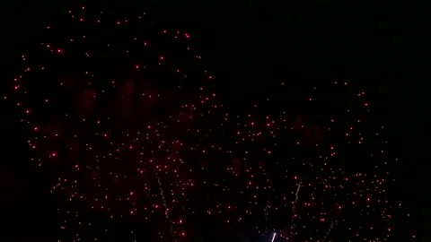 4K clip Beautiful Firework display Stock Footage 155433398