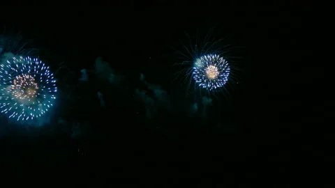 4K clip Beautiful Firework display Video stock 159655810