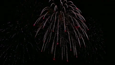 4K clip Beautiful Firework display Video stock 161236186