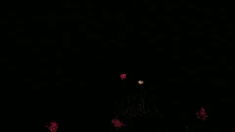 4K clip Beautiful Firework display Stock Footage 161877839