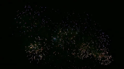 4K clip Beautiful Firework display Stock Footage 164576195