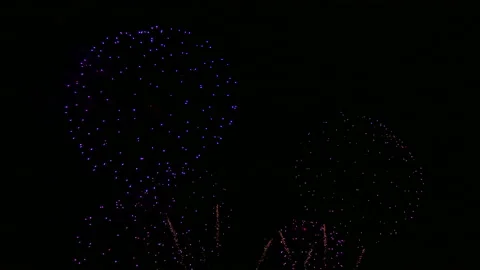 4K clip Beautiful Firework display Stock Footage 165144344