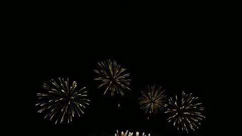 4K clip Beautiful Firework display Stock Footage 166775811