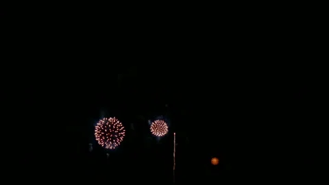 4K clip Beautiful Firework display Stock Footage 167212057