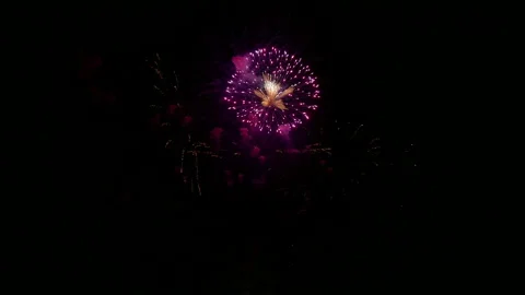 4K clip Beautiful Firework display Stock Footage 167488185