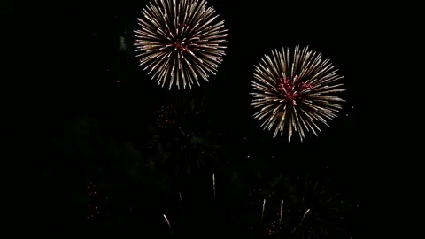 4K clip Beautiful Firework display Video stock 167489027
