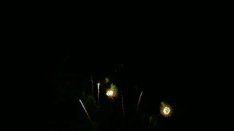 4K clip Beautiful Firework display Stock Footage 167489098