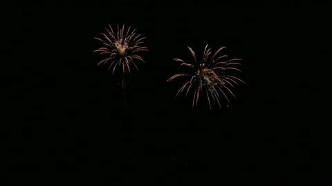 4K clip Beautiful Firework display Stock Footage 168164543