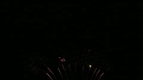 4K clip Beautiful Firework display Stock Footage 168737234