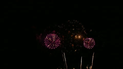 4K clip Beautiful Firework display Stock Footage 172481958